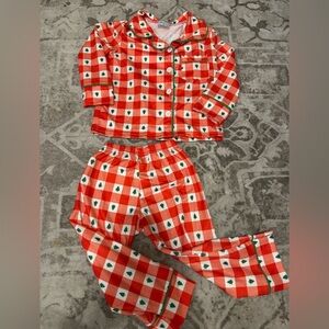 Red and White Checkered todder Pajamas